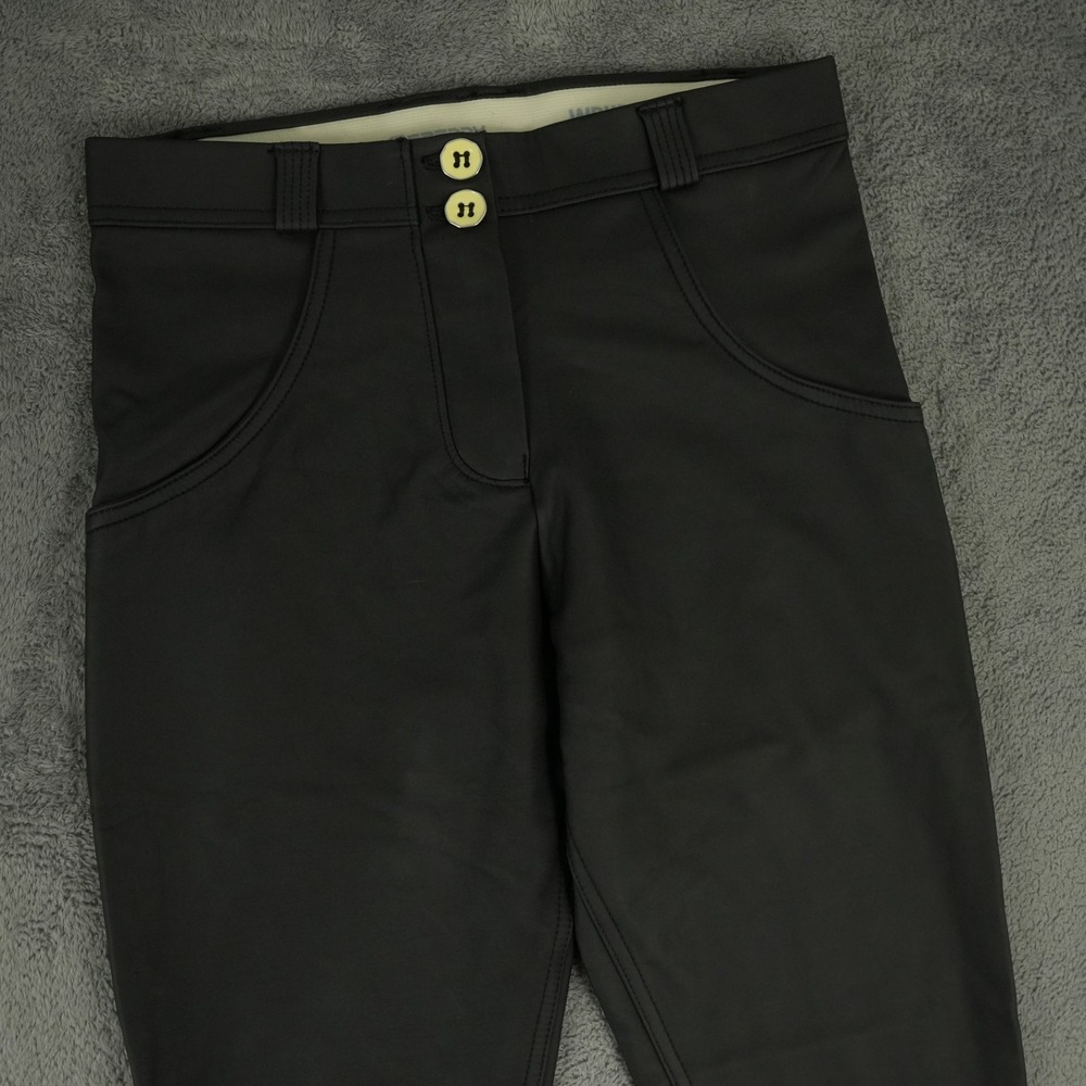 Freddy WR.UP Pants Womens XS Black Vegan Leather Shaping Skinny Trousers NWOT